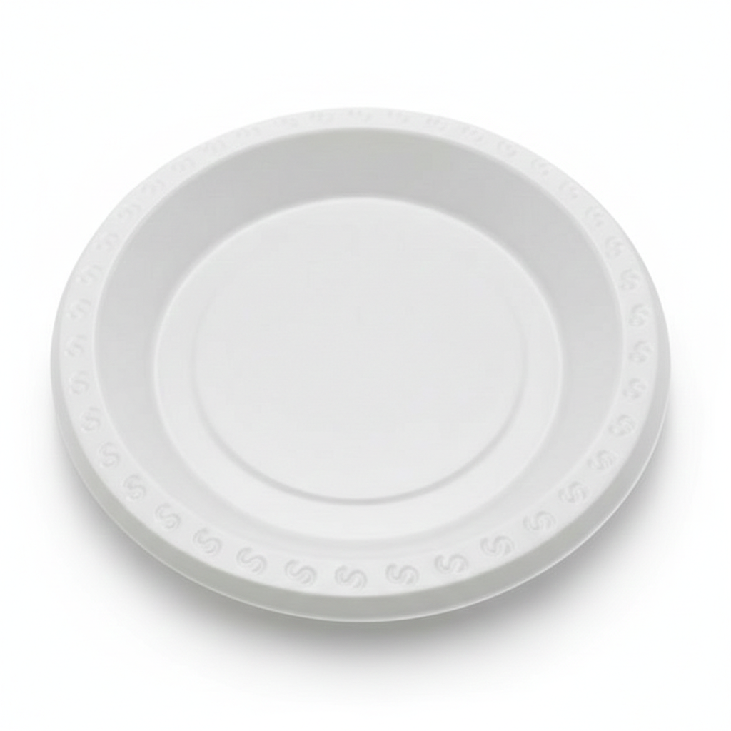 6" Plastic Plate (50pcs)