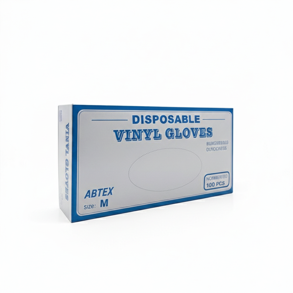 Vinyl Gloves – Lightly Powdered (M) 100pcs